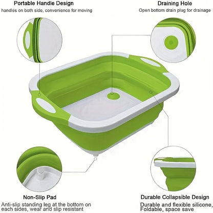 1pc Portable space saving basin