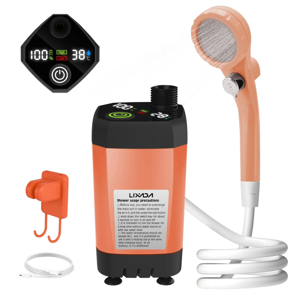 Camping Shower Pump RV Outdoor Shower Kit