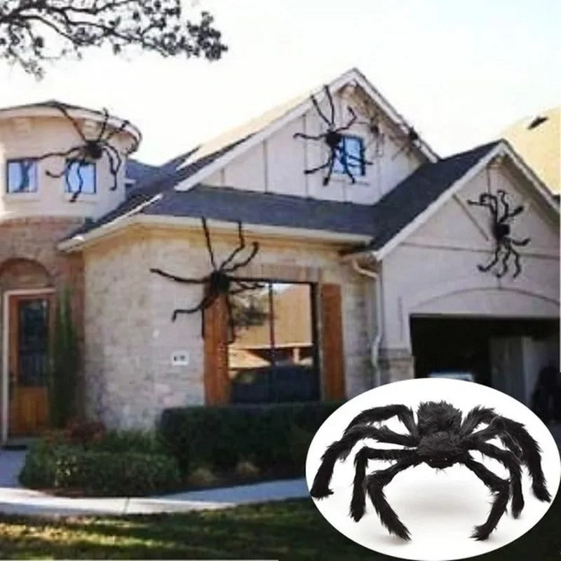 Horror Halloween Giant Black Spider Decoration
