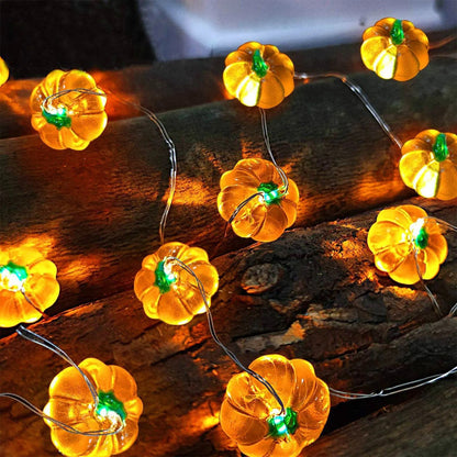 Pumpkin Horror Eyeballs LED String Lights