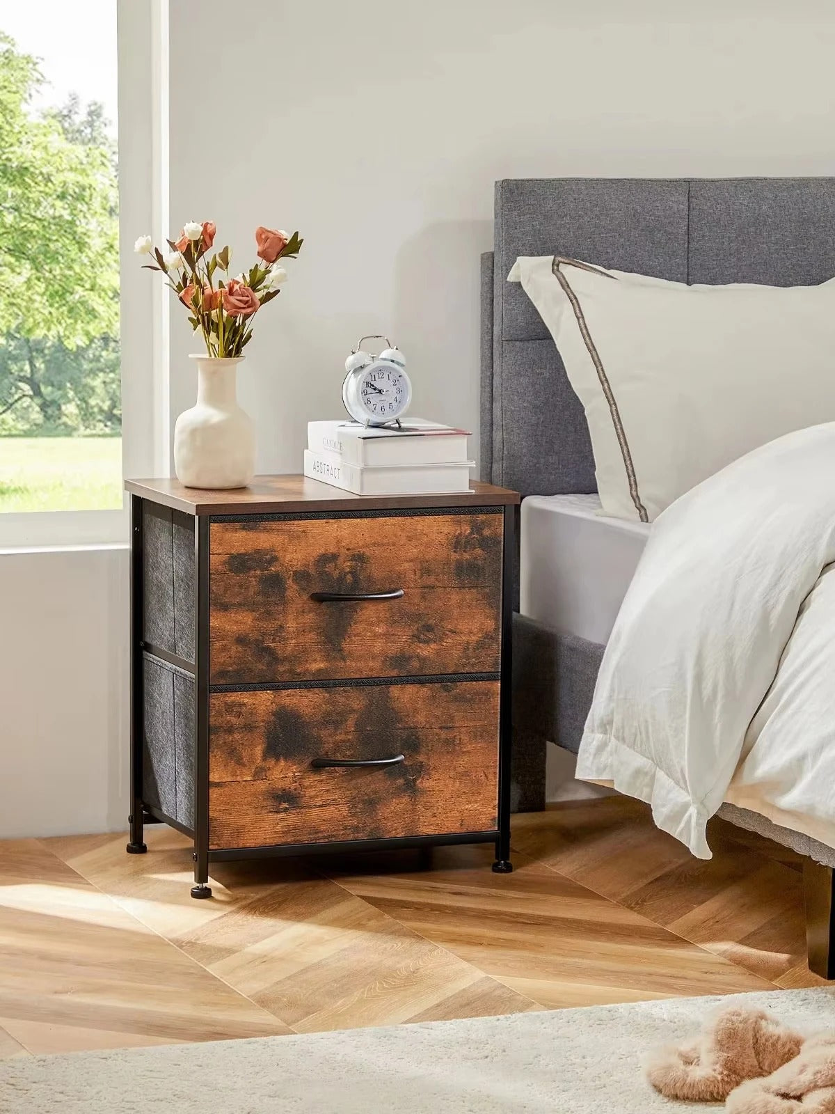 JHK Nightstand Bedside Coffee Sofa Tea Table
