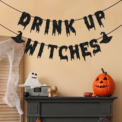 Drink Up Witches Banner Halloween Party