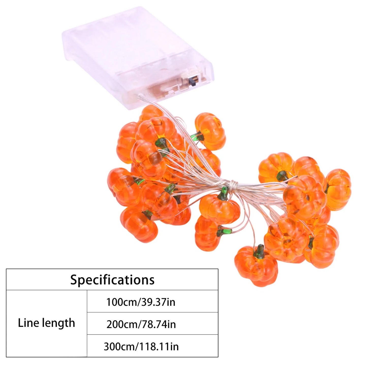 Pumpkin Horror Eyeballs LED String Lights