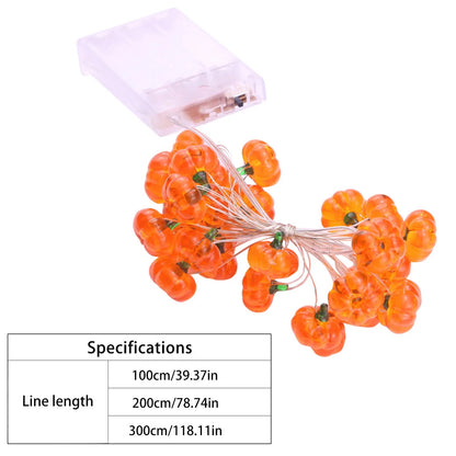 Pumpkin Horror Eyeballs LED String Lights