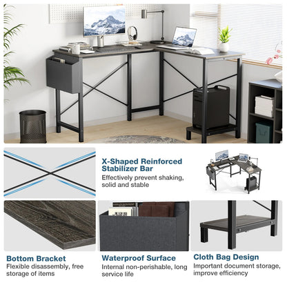 JHK Gaming Corner 50 Inch Office Writing PC