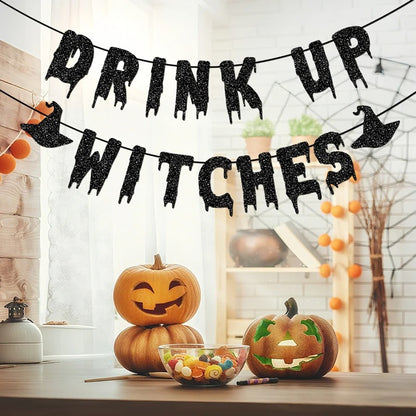 Drink Up Witches Banner Halloween Party