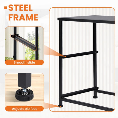 JHK Nightstand Bedside Coffee Sofa Tea Table