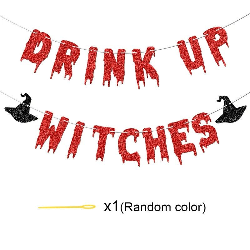 Drink Up Witches Banner Halloween Party
