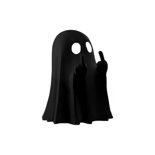 Middle Finger Cute Ghost Statue